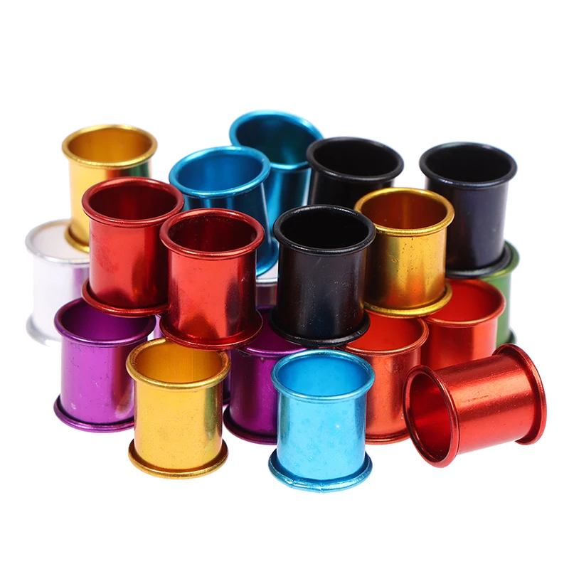 Colorful 100pcs Pigeon Foot Ring Inner diameter 8mm Length 10mm Aluminum Foot tag ring bird foot rings birds foot rings