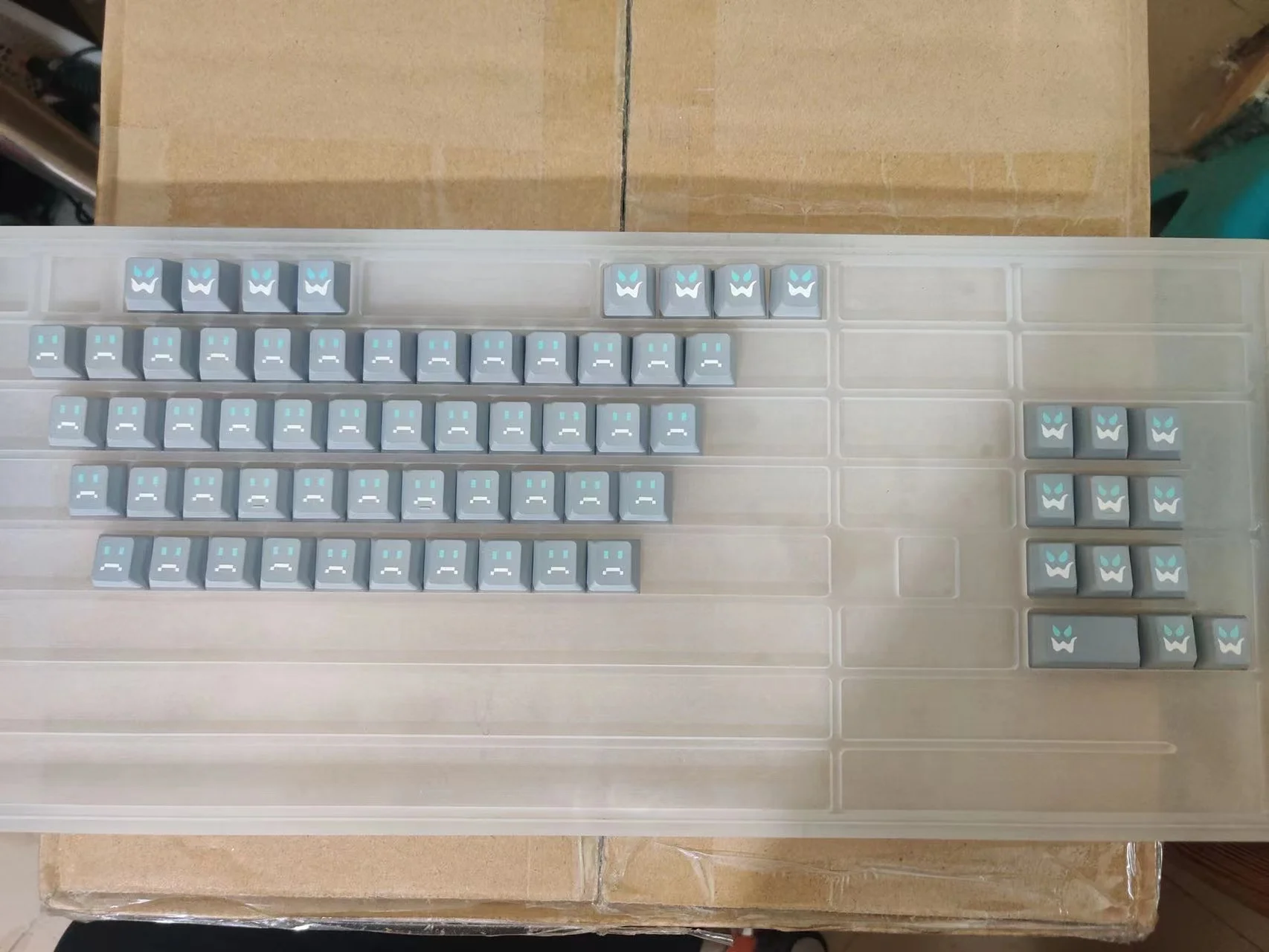 120 Keys 404 Keycaps Cherry Profile English Russian Keycap PBT Dye