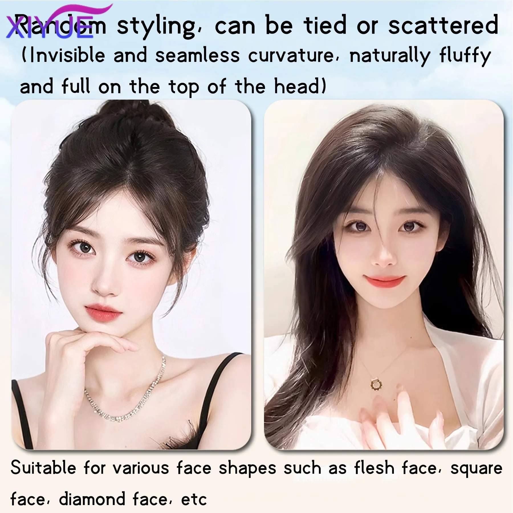 Strap Lace Human Hair Topper For Women Invisible Forehead Hairpiece Free Parting Topper For Thinning Hair Cover Grey Hair