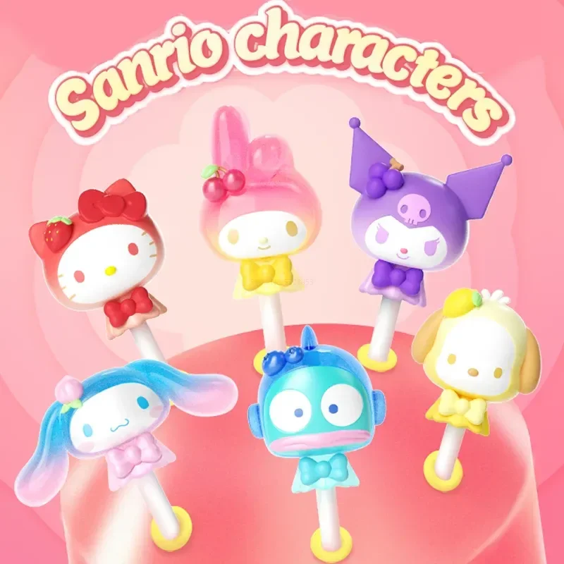 

Фигурки героев Sanrio Mini Lolly, фигурки героев, игрушки Hello Kitty Kuromi Cinnamoroll полакко, моя мелодия, мультяшная модель, кукла в подарок