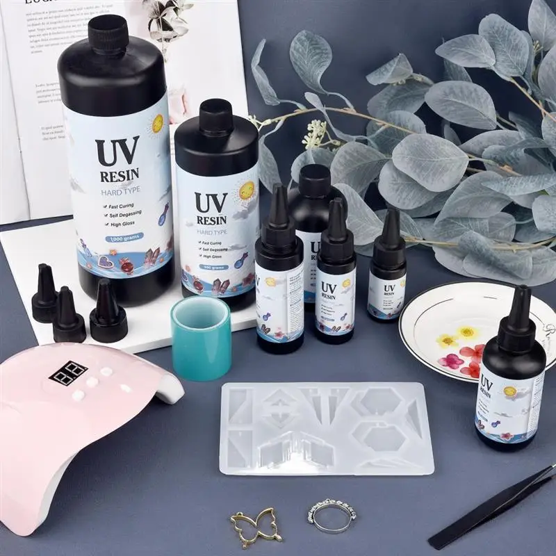 Description Picture 2 of itemQuick Drying UV Resin Adhesive Colorless Transparent Ultraviolet Liquid UV Curing Use Craft DIY Jewelry Making Epoxy Resin Glue