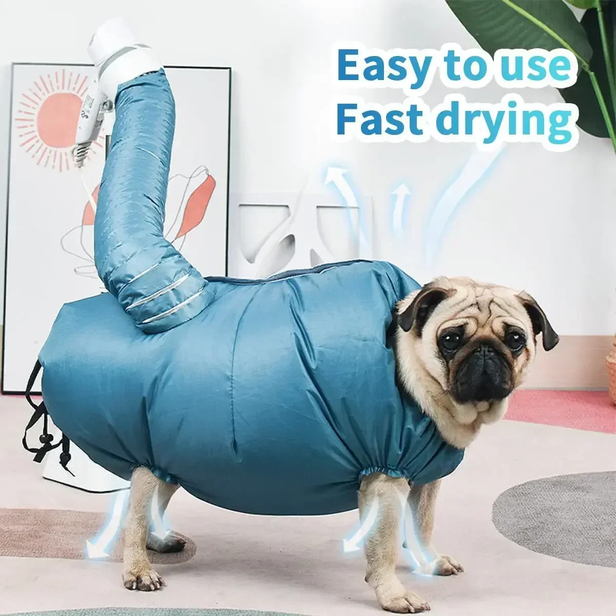 Portable Quick Hair Blowing Pet Dog Hair Dryer Dry Bag Foldable Beauty Bag for Dog Cat Bath Drying