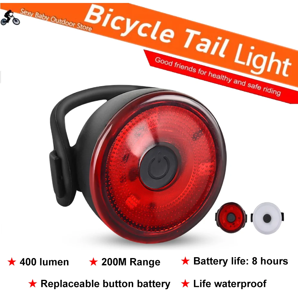 Bicycle Battery Rearlight Cycling Tail Light Highlight Strong Light
