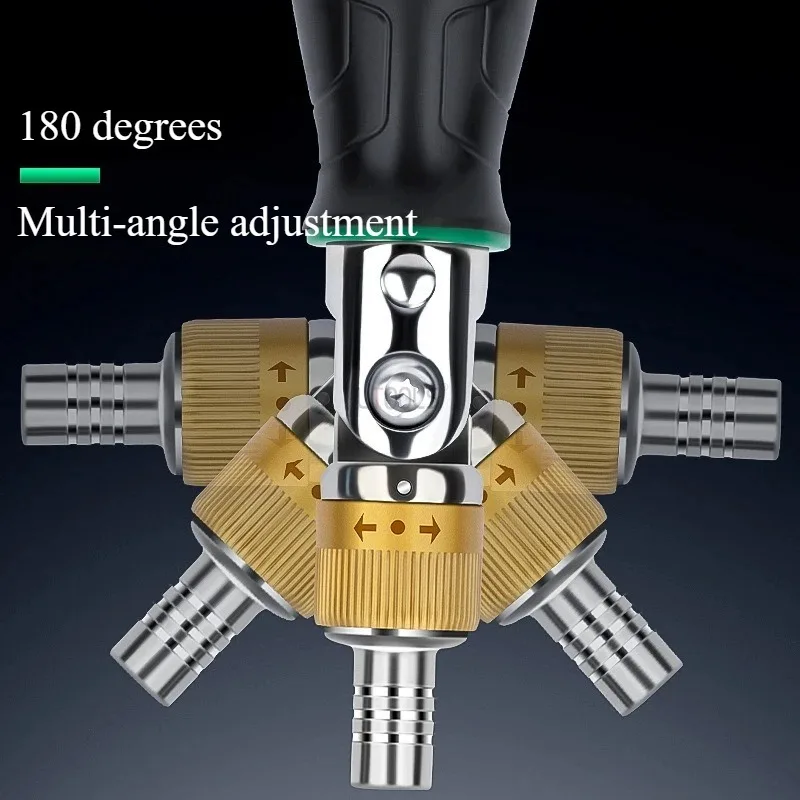 Multi-Angle Ergonomic Ratchet Screwdriver - 10-in-1 Portable Hand Tool