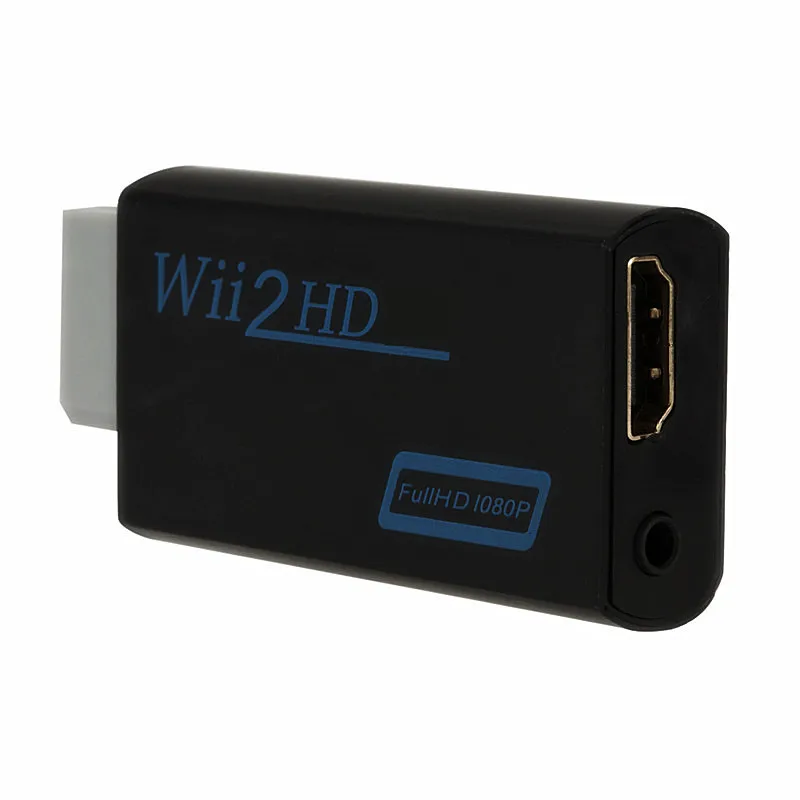 Лидер продаж, полный HD 1080P Wii в HDMI-совместимый адаптер, конвертер 3,5 мм аудио для ПК HDTV монитора Wii2 в HDMI-совместимый конвертер