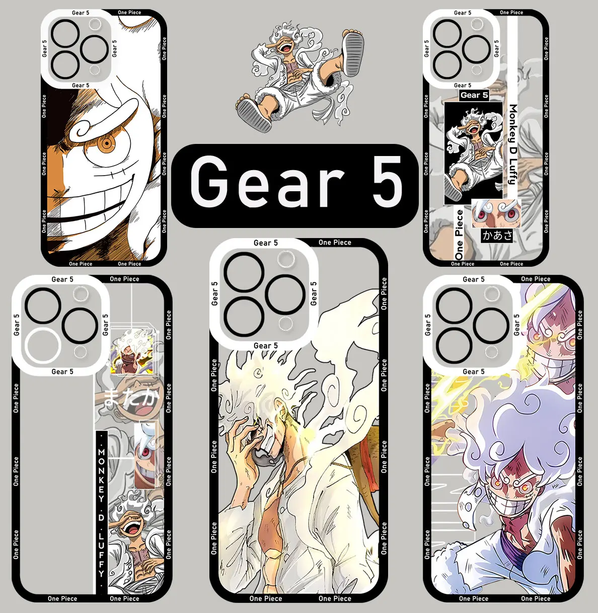 

Japan Comics One Pieces Gear 5 Luffies Phone Case For Xiaomi Redmi Note 12C 11 10 Pro Plus 10C 9A 9C 9T 4G 5G Transparent Capa