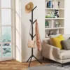 Clothes and Hats Rack Floor To Floor Bedroom Coat Hook Bedroom Vertical Tree Branch Shape Holder Hat Scarf Handbag Storage Hange 2