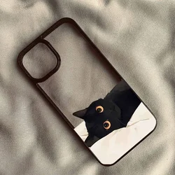 Charming Cartoon Black Cat Phone Case - Durable Hard PC Shell Cover - iPhone 11 (Style 1)