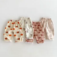 1-6 Age Children's Clothes Baby Boys And Girls Summer Thin Harem Pants Printed Cartoon Fashion Kids Casual Trousers Loose 2