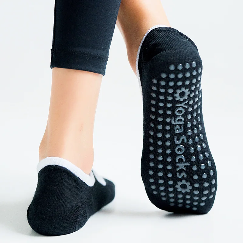 

Cotton Women Yoga Socks Backless Breathable Silicone Anti-slip Pilates Socks Indoor Floor Workout Gym Ballet Dance Sports Socks
