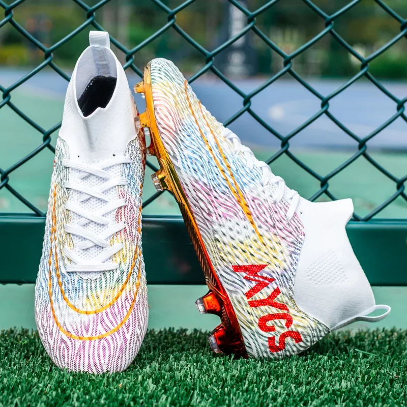 Football Boots TF/FG Training Grass Outdoor Professional Soccer Shoes Men Women Adult Teenager Non-Slip Soccer Cleats Sneakers