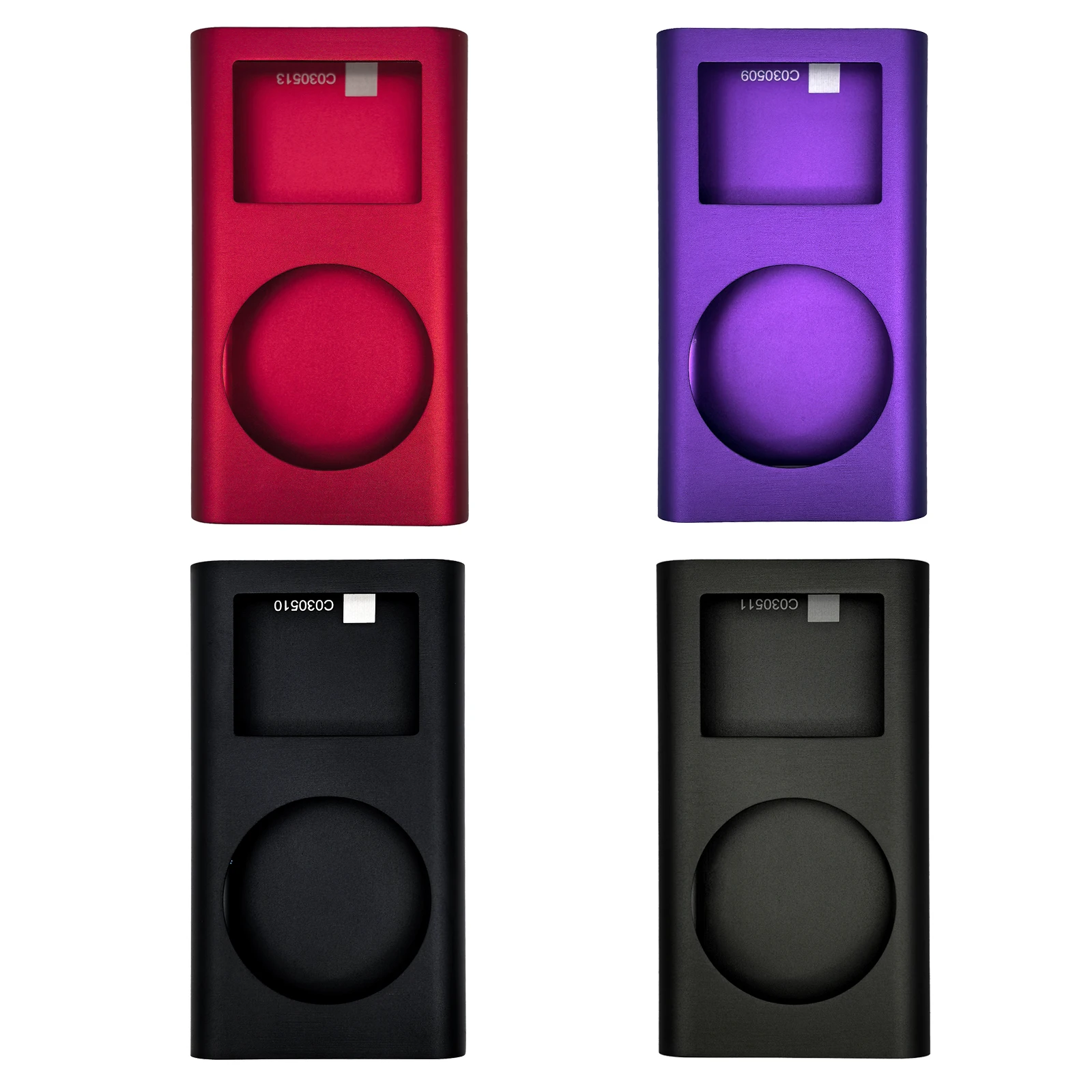 Sleek Metal Housing Shell with Lens Window for iPod Mini - Complete Replacement Case Cover
