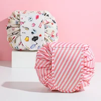 Lazy Drawstring Cosmetic Bag Travel Artifact Korean Style Wash Storage Bag Makeup Bag Bathroom Fashion Women Cosmetic Organizer 1