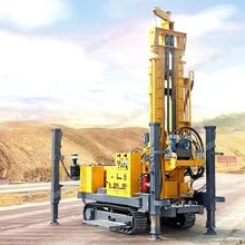  Factory Hot Sale 200m Depth Deep Borehole Drilling Rig Water Well Drilling Rig Crawler Diesel Water Well Drill Rig Machine 