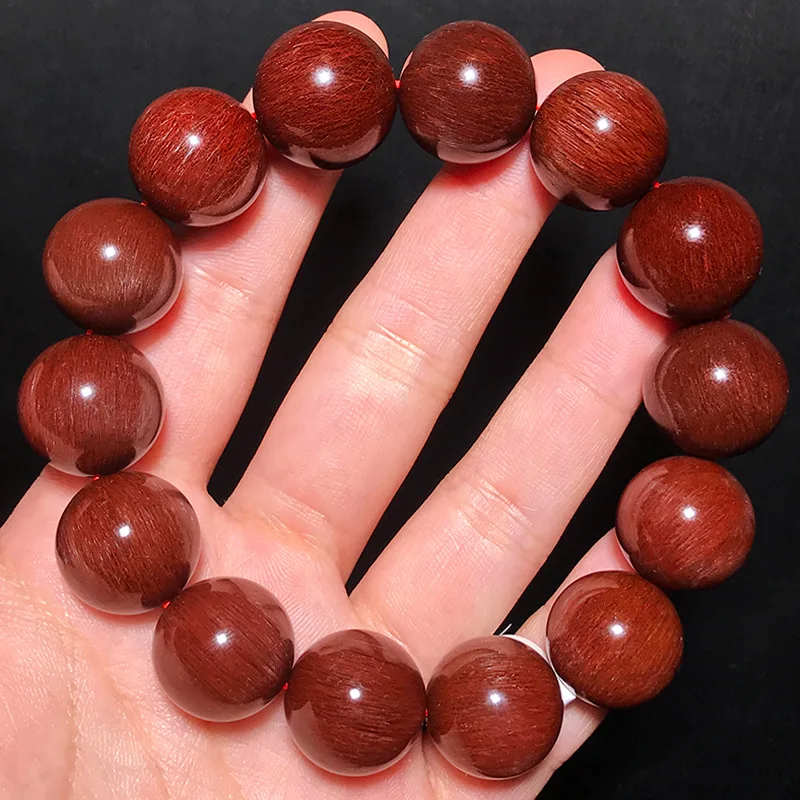 

High end Natural Red Hair Crystal Bracelet Couple Bracelet Brown Red Original Year Red Crystal Colorful Hair Crystal
