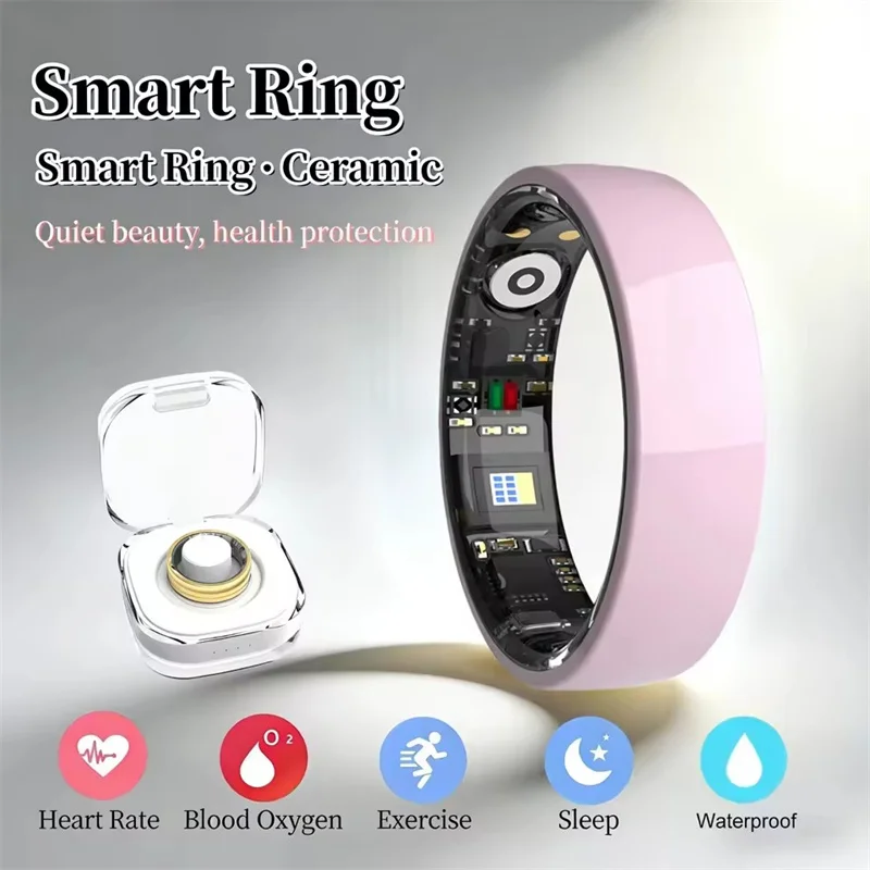 TK8 Fashion Women Smart Ring Exercise Fitness Multi-sports Modes NFC Heart Rate Sleep Health Monitoring Lady Ring Wearables 4