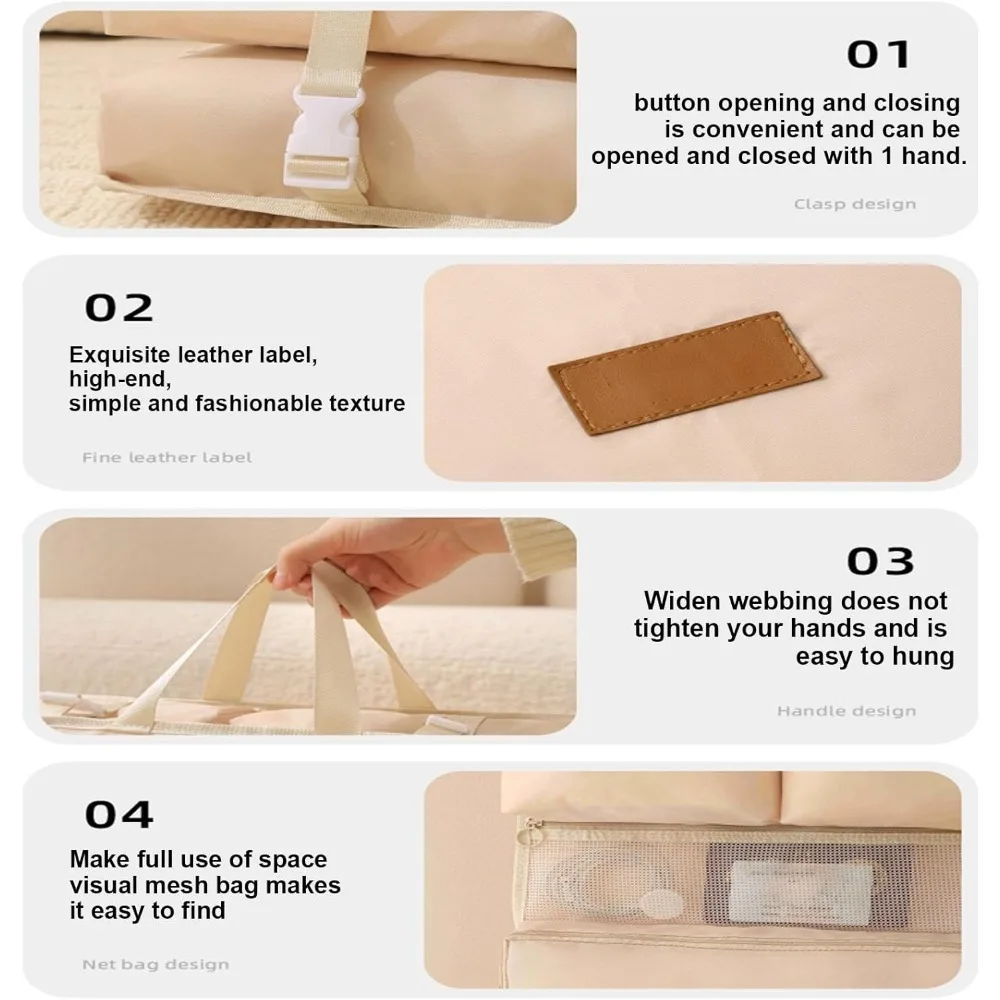 6/8 in 1 Travel Clothing Storage Bags, Luggage Packing Organizers, Lightweight Space Save Hanging Bags, Perfect for Home, Travel 5