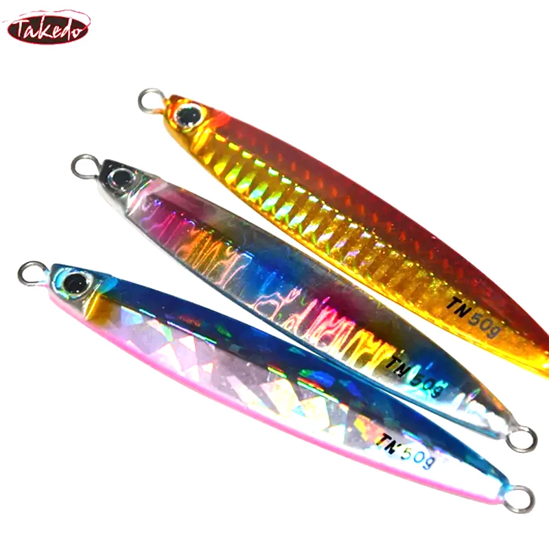 

TAKEDO TN01 Jigging Lure Saltwater 30g 40g 50g Vertical Metal Fishing Jig Artificial Bait Offshore Deep Sea Fishing Jigging Lure