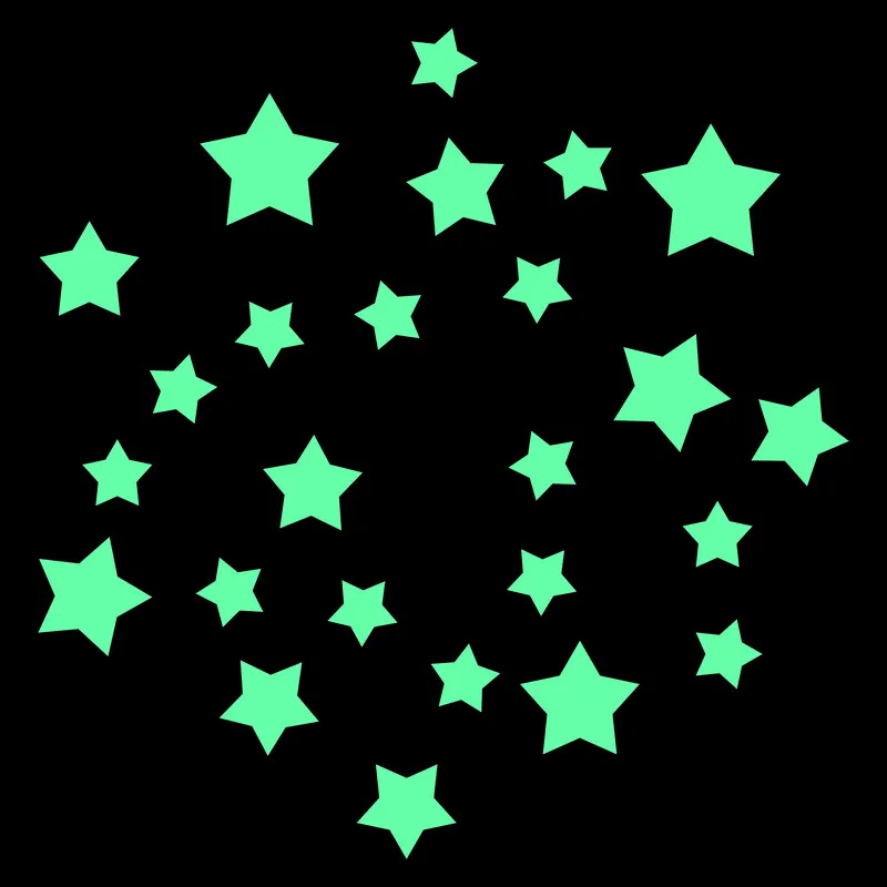 Glow Stars Stickers Kids Room Wall Ceiling Decoration Star Sticker Scrapbook Album Book Fridge Door Laptop Phone Car Vinyl Decal