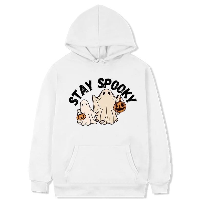Spooky Sweatshirt Halloween Hoodie Halloween Gift Womens Halloween Sweatshirt Ghost Halloween Winter Clothes Women m