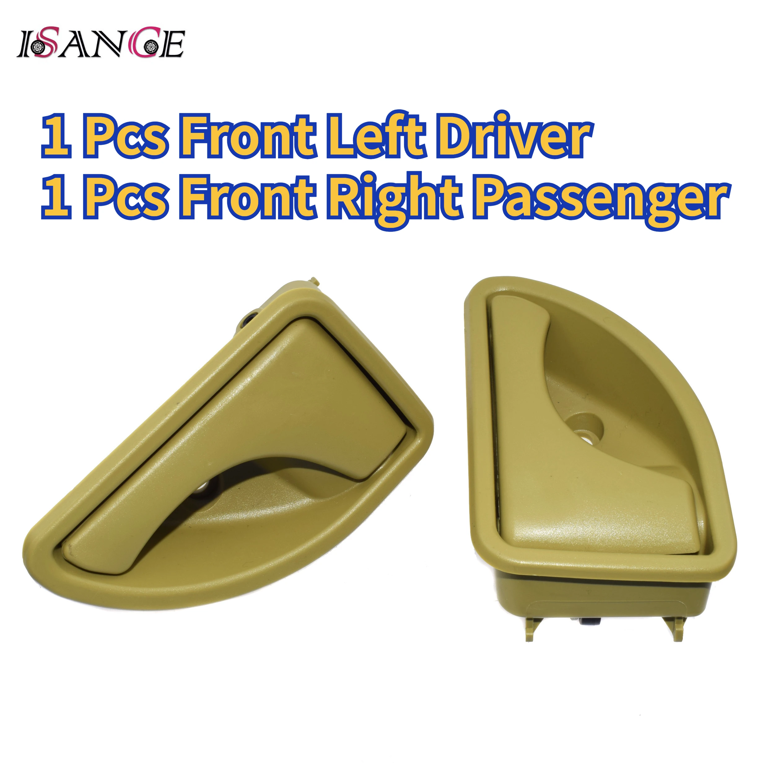 Renault 1997-2019 Kangoo, 1997-2003 Twingo Iniside 인테리어 자동차 도어 핸들 전면 왼쪽 및 오른쪽 용 2 Pcs 그레이/베이지/블랙
