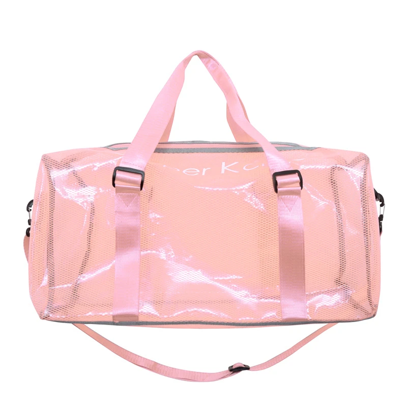 thumbnail image 1 of Bolso bandolera transparente de gran capacidad con un solo hombro de PVC, impermeable, portátil, para natación y fitness, para mujer, 1 of 5