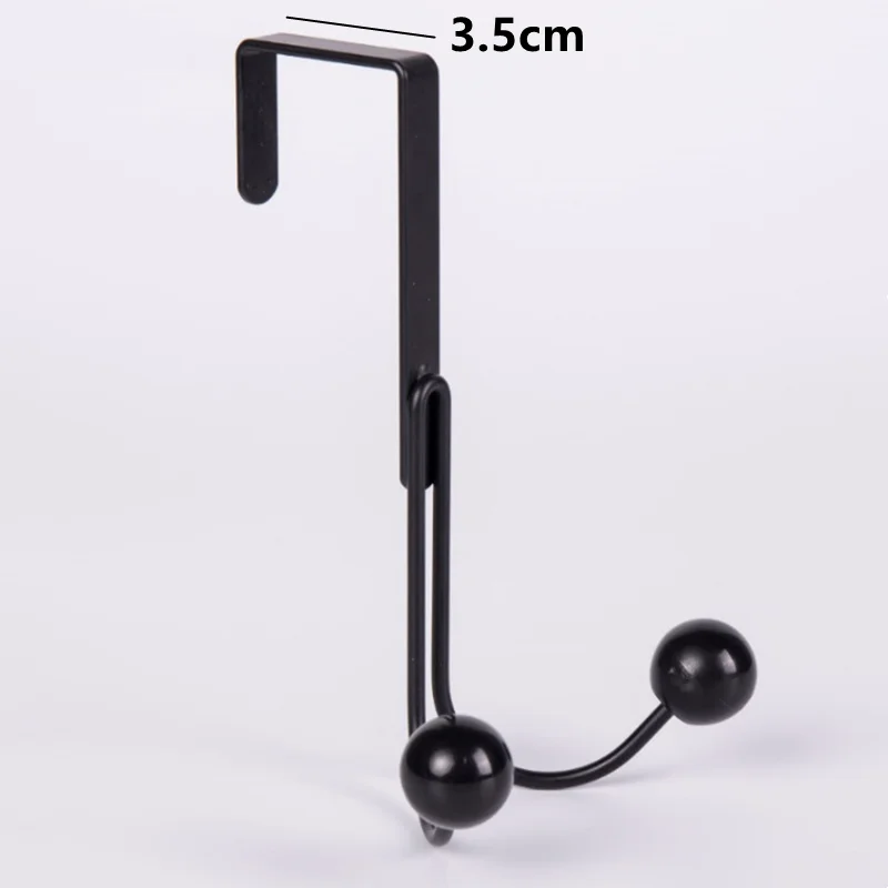 Double Hanger Hooks Over The Door Free Punching For Hanging Hats Bags Holder Tie Scarf Key Hook Clothes Coats Rack Towel Shelf door hook
