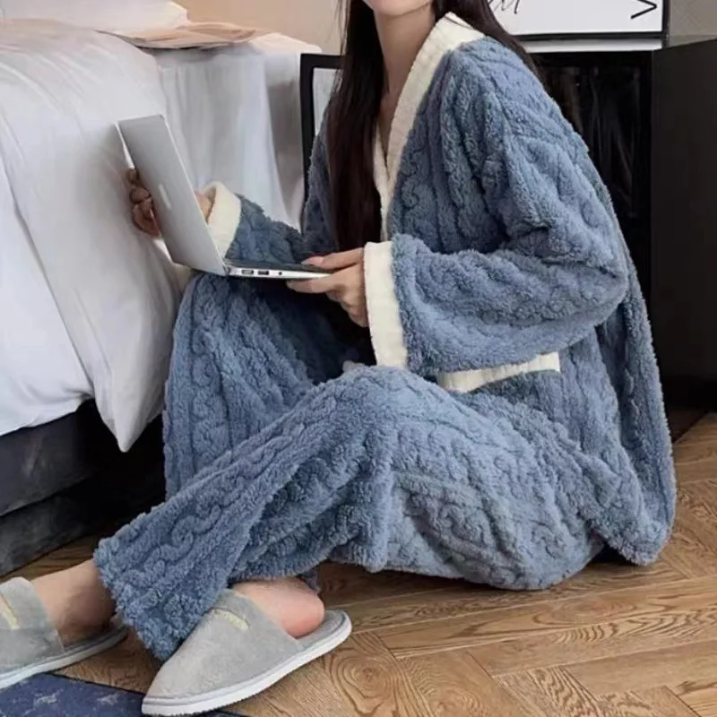 Cotton pajama set for women autumn winter