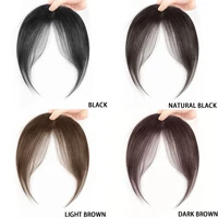 Frange de cheveux synthétiques pour femmes, pour perruque ehead, frange octogonale naturelle, 8 pouces, noir et marron, adaptée à un usage quotidien 6