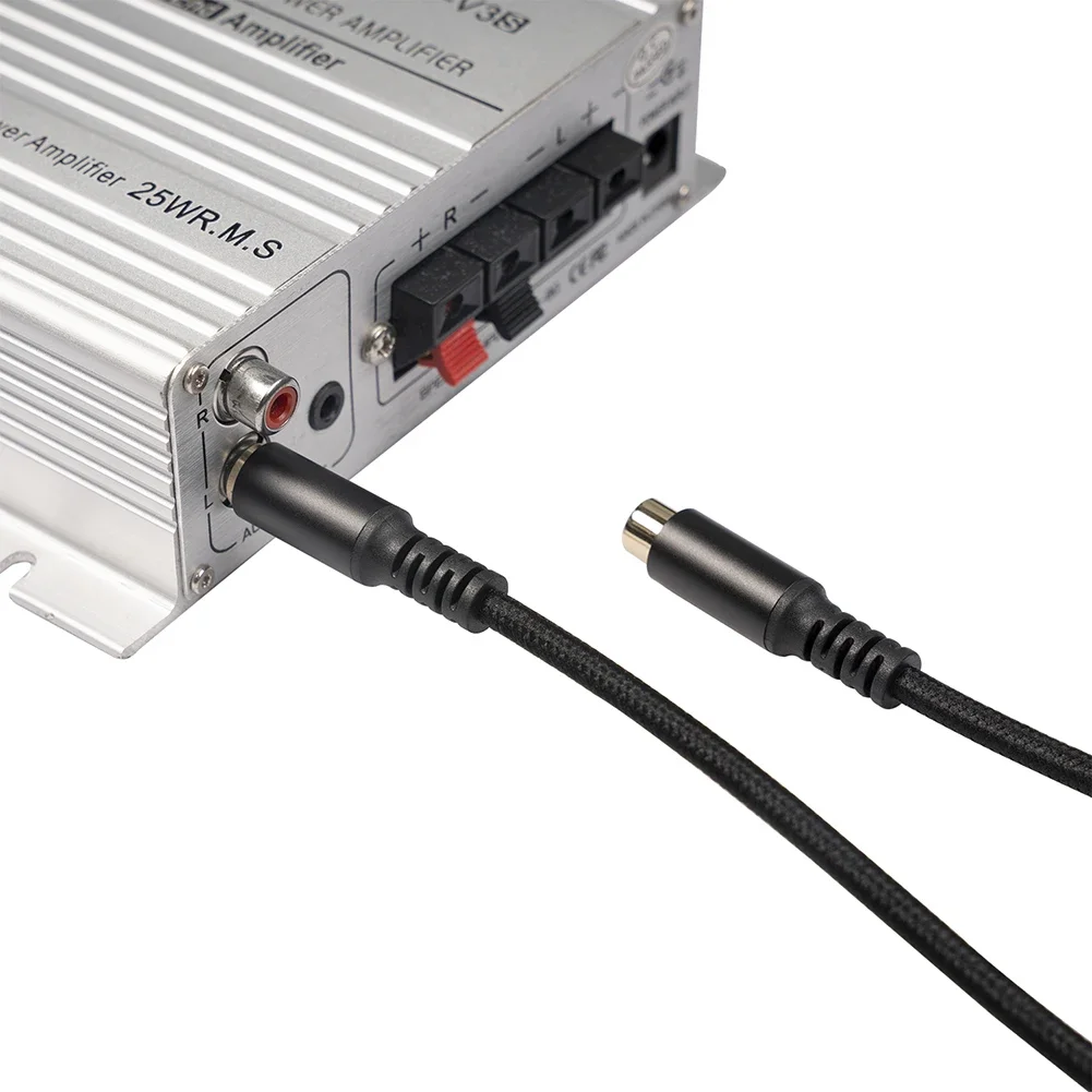 1.8M 3M 6M RCA Male to Female Audio Extension Cable Audio Video Extension Cord for Connecting Game Console Subwoofer Speaker