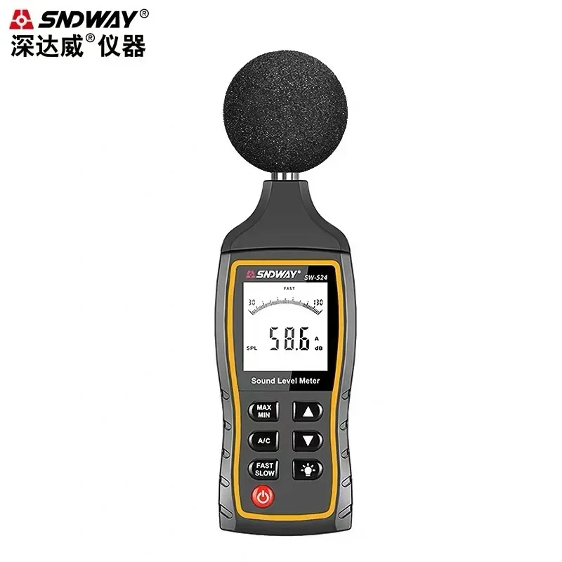 SNDWAY digital noise meter SW-523 sound level meter decibel meter handheld sound detection measuring instrument 2