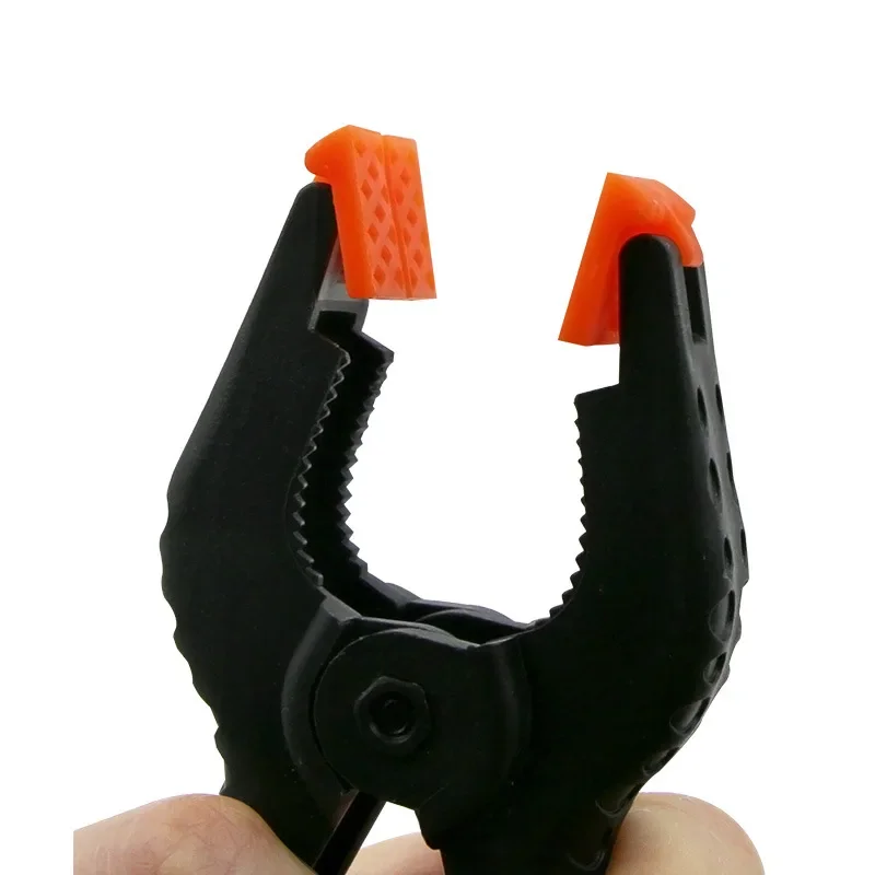 Woodworking Spring Clamps 2/3/4/6 Inches DIY Tools Plastic Nylon Toggle Clamp For Woodwork Spring Clip Photo Studio