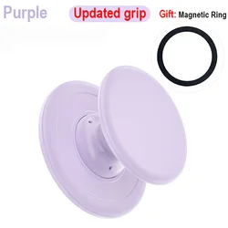 Magnetic Silicone Cellphone Grip and Stand Holder - Grippopso Pop (Purple)