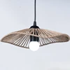 Pendant Lamp Shade Paper Rope Rattan Boho Handwoven Wicker Lampshade Home Deco Interior 2