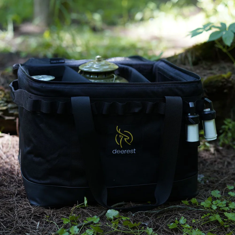 Deerest Camping Storage Bags Multifunctional Outdoor Tool Storage Bag Collapsible Hiking Travel Lamp Meal Bag Camping Supplies