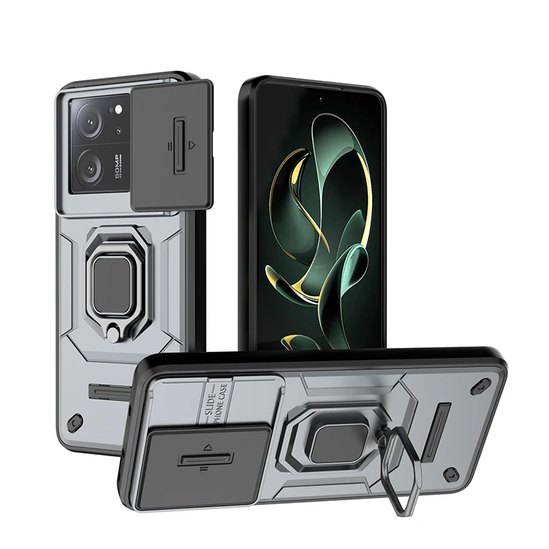 Fodral för Samsung Galaxy S24 S23 Ultra Plus A14 A24 A13 4G-5G A34 A54 M34 Stötsäker 360° Rotation Med Ring Armor Telefon_voghion.com