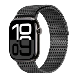 Sleek Titanium Magnetic Loop Strap - 46 45 44 42 49mm (Black)