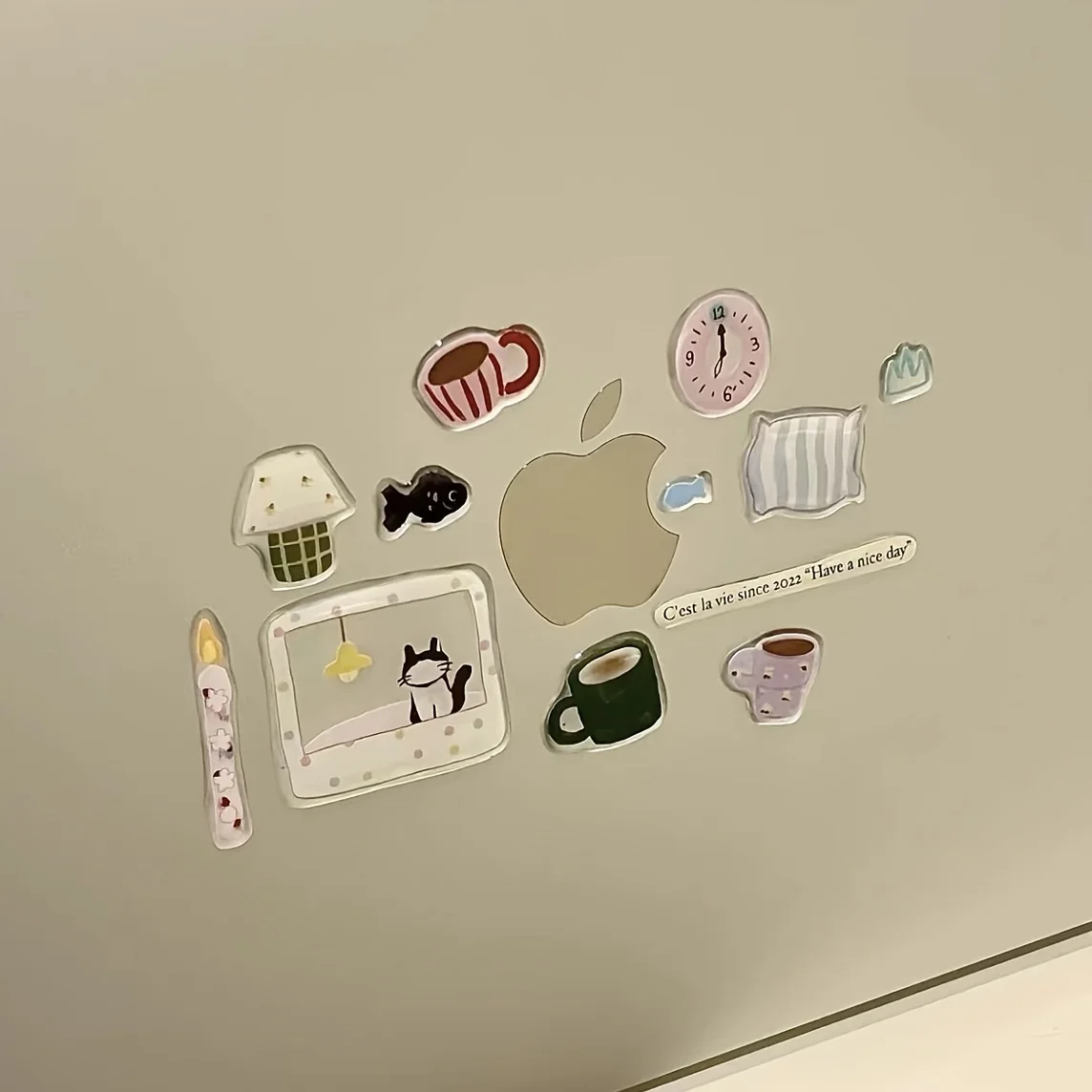 1pc Cute Cartoon Jelly Nail Stickers - Korean Style Ins-Inspired Illustration, Self-Adhesive Vinyl Decals with Flat Finish