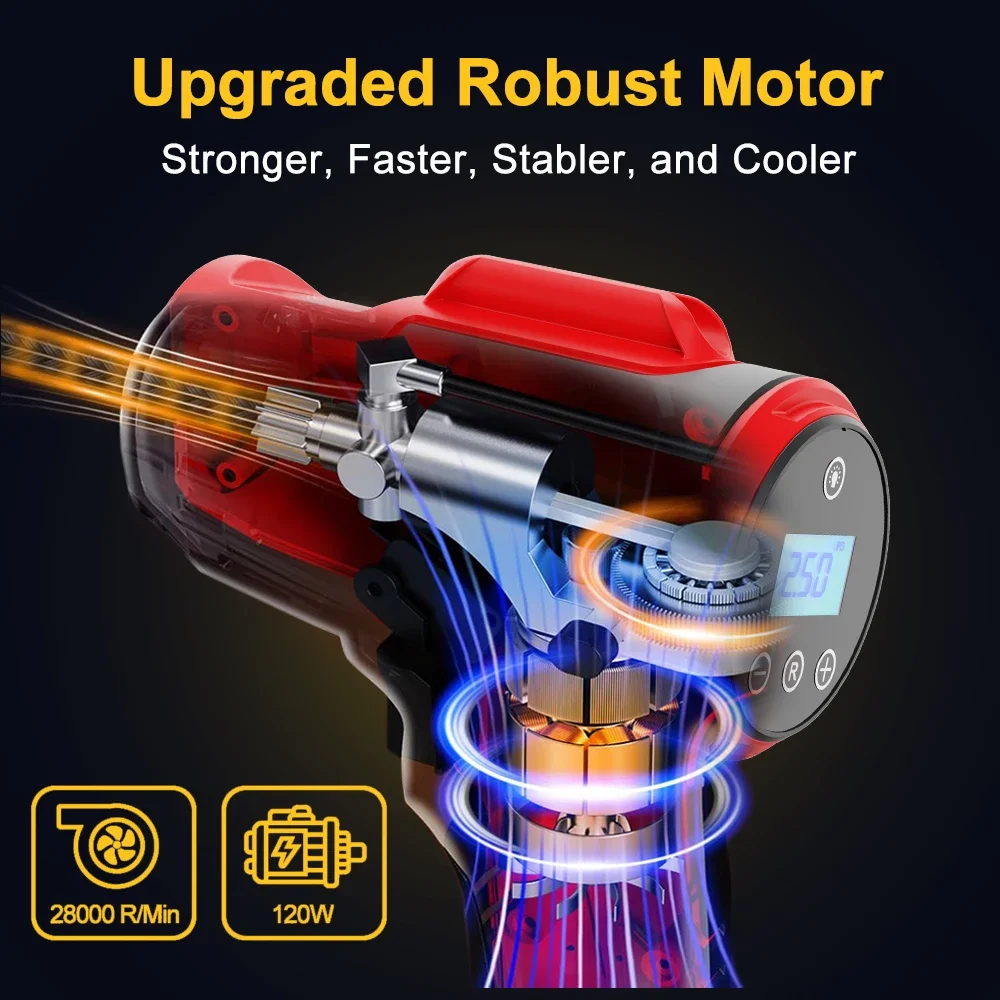 Wireless Soft Handle Car Inflator Pump 4000mAh for Motorcycle Bike Boat Balls air pump electric tire inflator tire inflator inflatable pump tire inflator gun