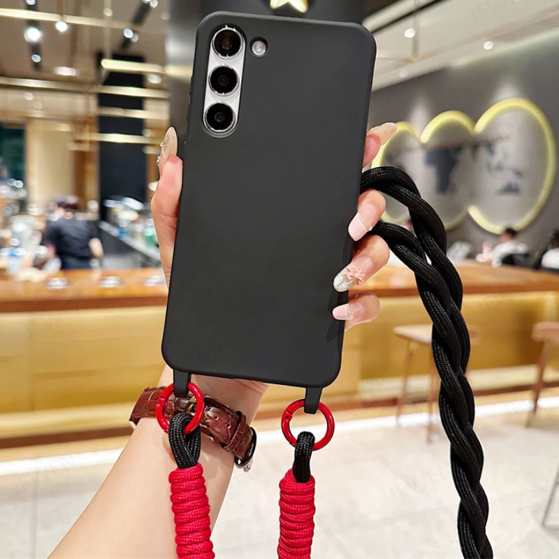 Bandoulière Lanière Étui Pour Samsung Galaxy A15 A35 A55 A25 A05 A05S A14 A54 A34 A24 A13 A23 A53 A73 A33 A12 A52 A32 A72 Couverture_voghion.com