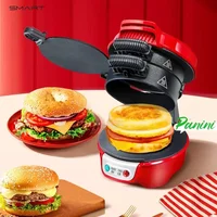 Household Hamburger Machine. Small. For Breakfast. Multi-Function. Light Food Machine. Make Delicious Snacks Easily at Home. 1
