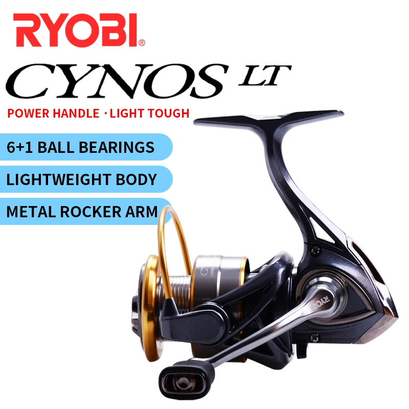 NEW RYOBI CYNOS LT Spinning Fishing Reels 2000-4000HP 6+1BB Light Weight  Body Metal Spool Power Handle Saltwater Reel Fishing