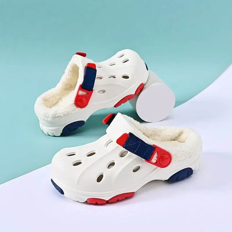 

Wear children Non-slip High-heeled Shoes Hole Shoes Beach Sandals Home Shoes New Thick-soled Slippers men's Sandalias Mujer Cros