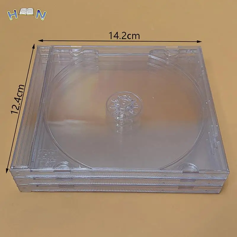 CD DVD Storage Case 1PCS ReadStar Transparent Plastic Single Piece disc case CD case, thickened CD DVD disc box, Disc box