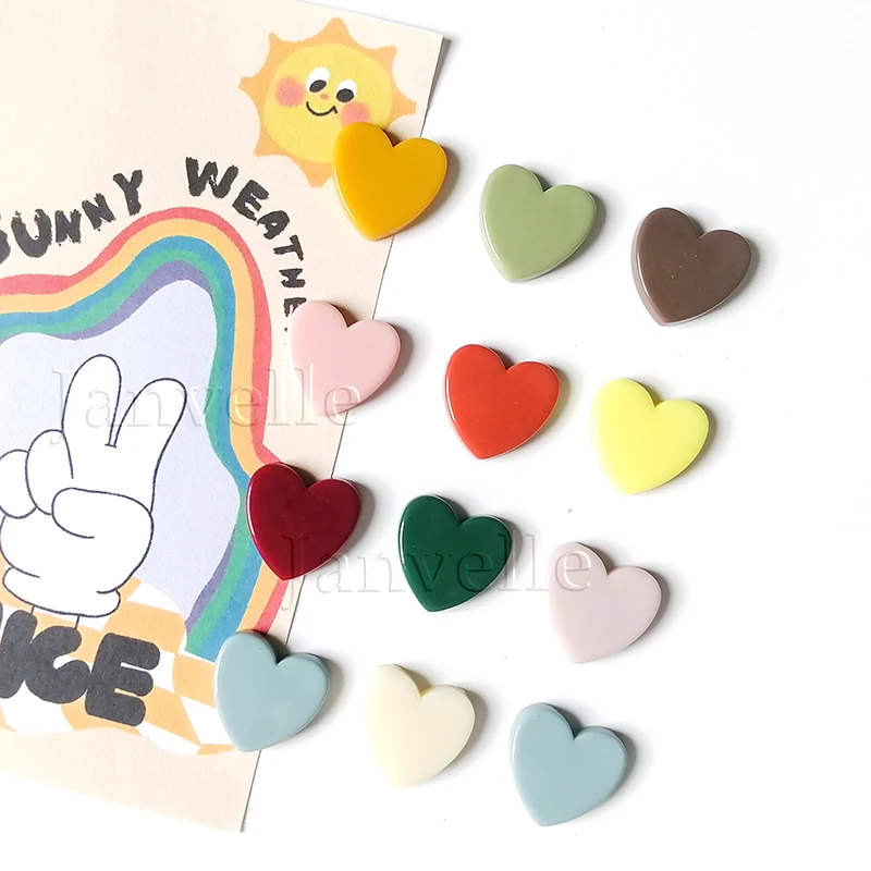 Cute Mini Fridge Magnets Colorful Love Heart Small Refrigerator Stickers For Home Deco 10PCS