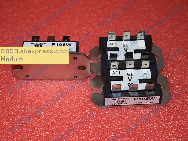 P105W SCR Module HY-BRIDGE Single Phase-SCRs/Diodes 1200V 25A 8-PACE-PAK Approximate weight:58g(2.0oz.)