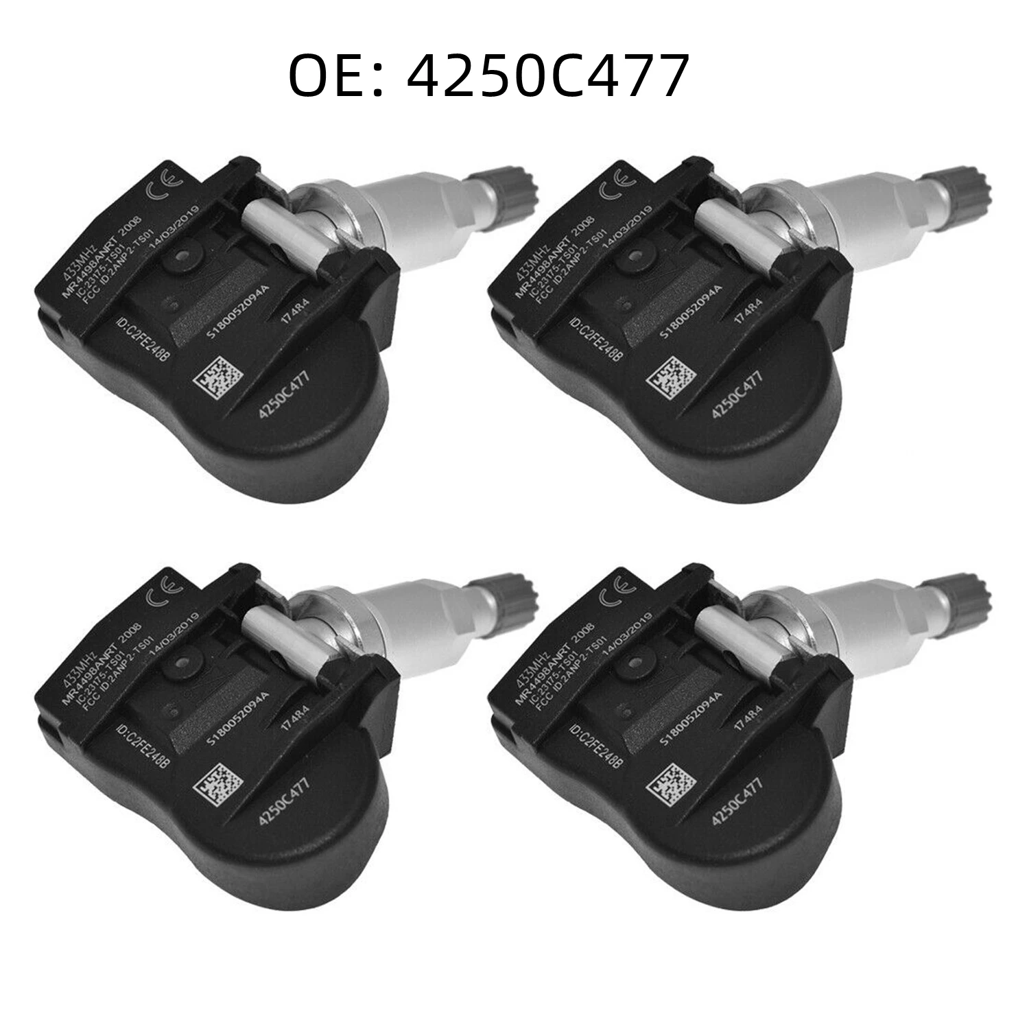 

4250C477 4PCS TPMS Car Tire Pressure Monitor Sensor 4250C477 For Mitsubishi ASX Lancer Outlander Lancer ASX i-MiEV