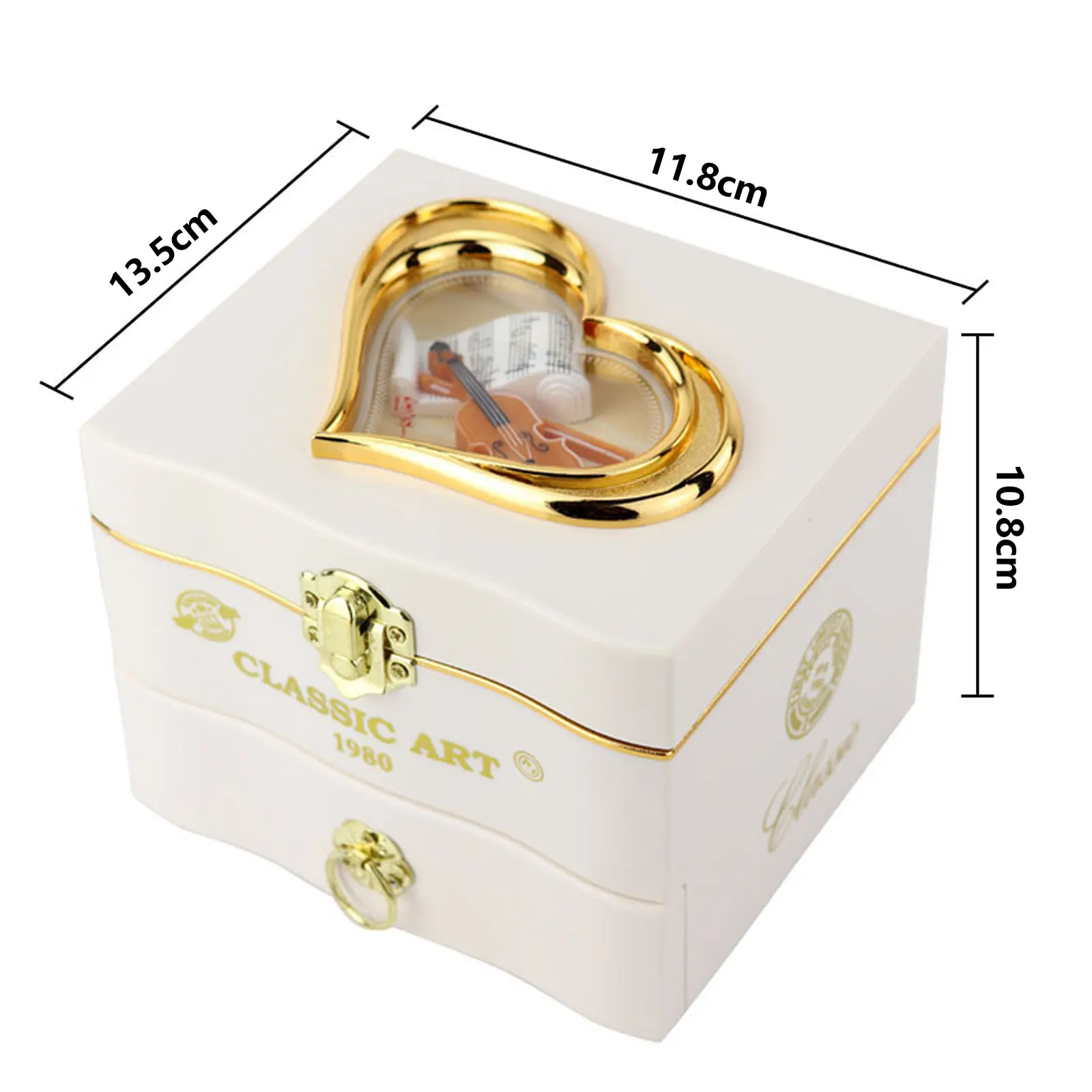 Clockwork Dancing Ballerina Music Box Retro Craft Jewelry Organizer Hand Crank Music Girls Children Christmas Gift music box