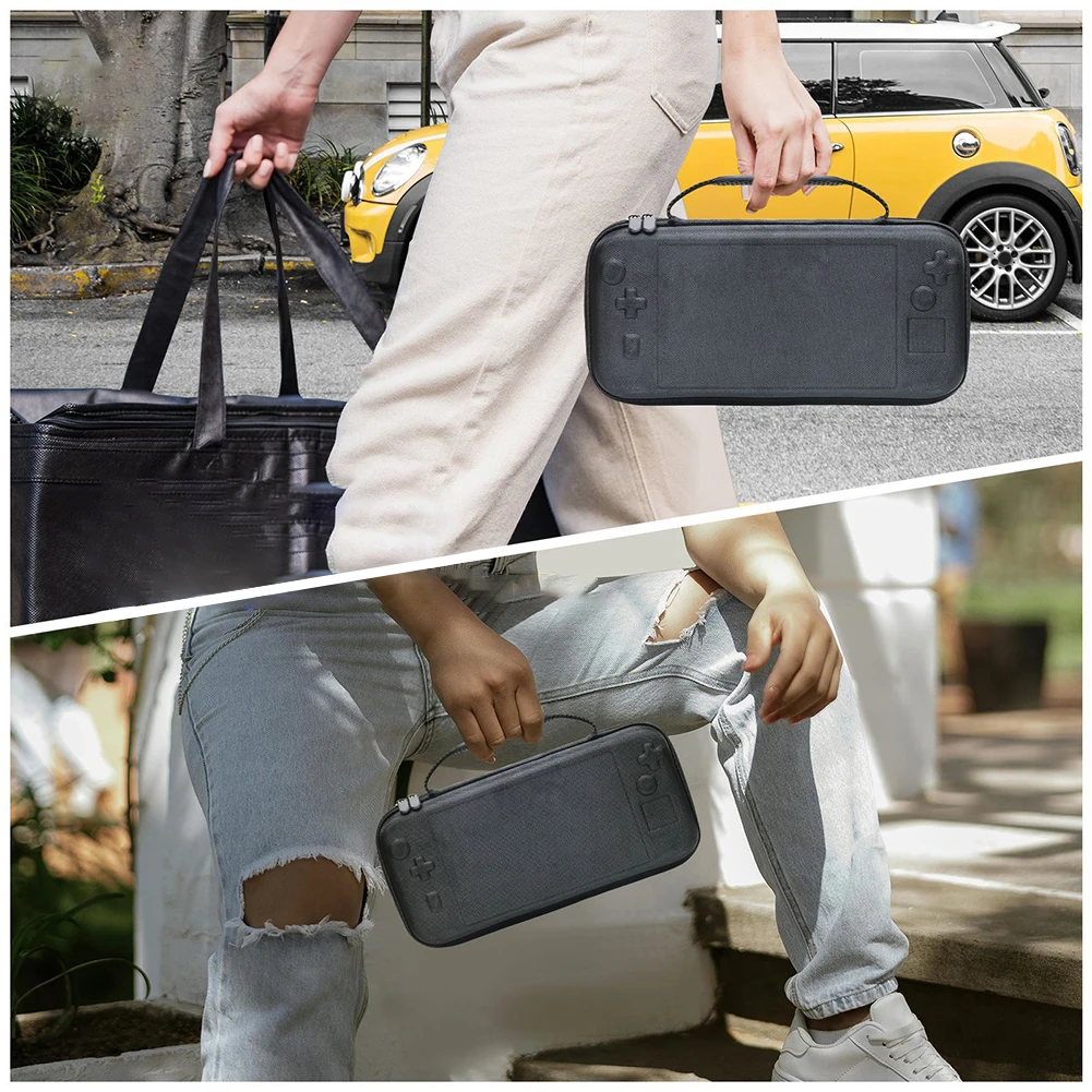 Hard Carrying Case Shockproof Portable Storage Bag Anti-Drop Carrying Bag with Mesh Pocket for Legion Go Game Console