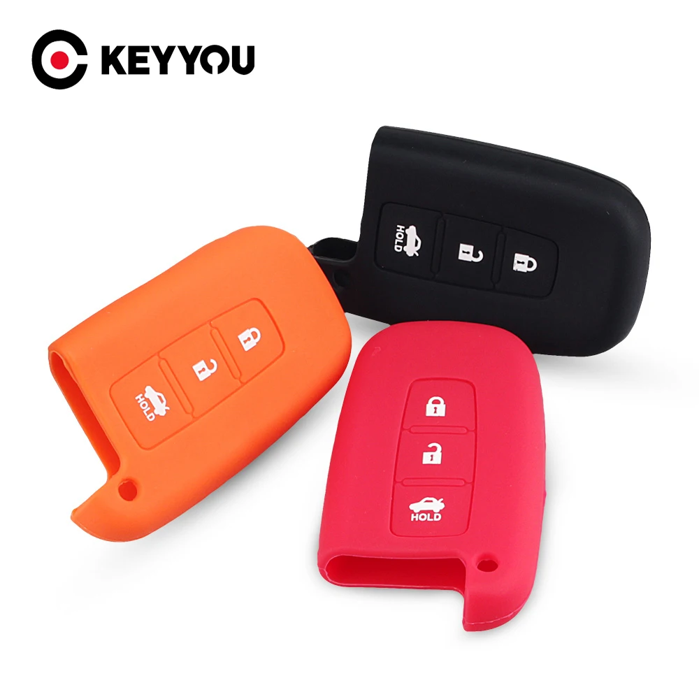 Keyyou Custodia In Silicone Smart Key Case Per Hyundai Ix35 Sonata 8 Kia K2 K5 Sportage Forte Sostituzione Smart Shell
